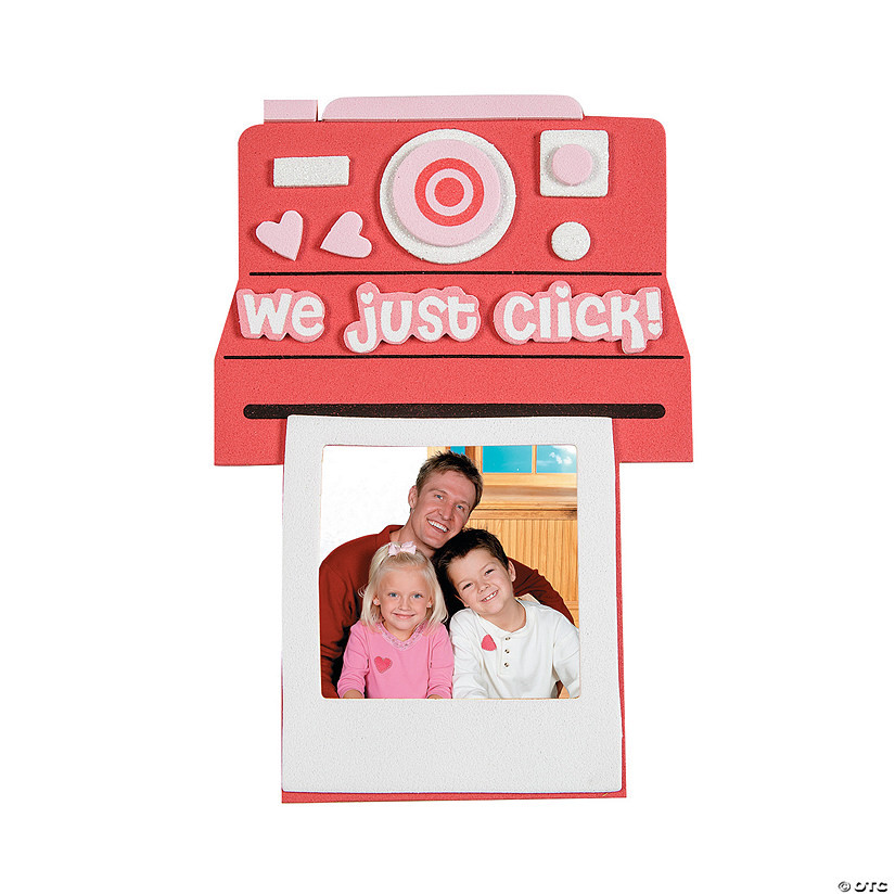 4 3/4" x 7" Valentine Instant Picture Frame Magnet Craft Kit - Makes 12 | Oriental Trading Company