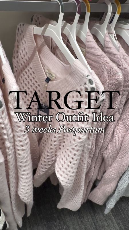 Winter outfit idea in head-to-toe Target at 3+ weeks postpartum. I’m wearing a medium in the pink sweater and tank and then a size 8 in the jeans. Also, the boots fit TTS and are currently on sale! 

Winter outfit, jeans, postpartum style, Target style, boots 

#LTKstyletip #LTKshoecrush #LTKSeasonal