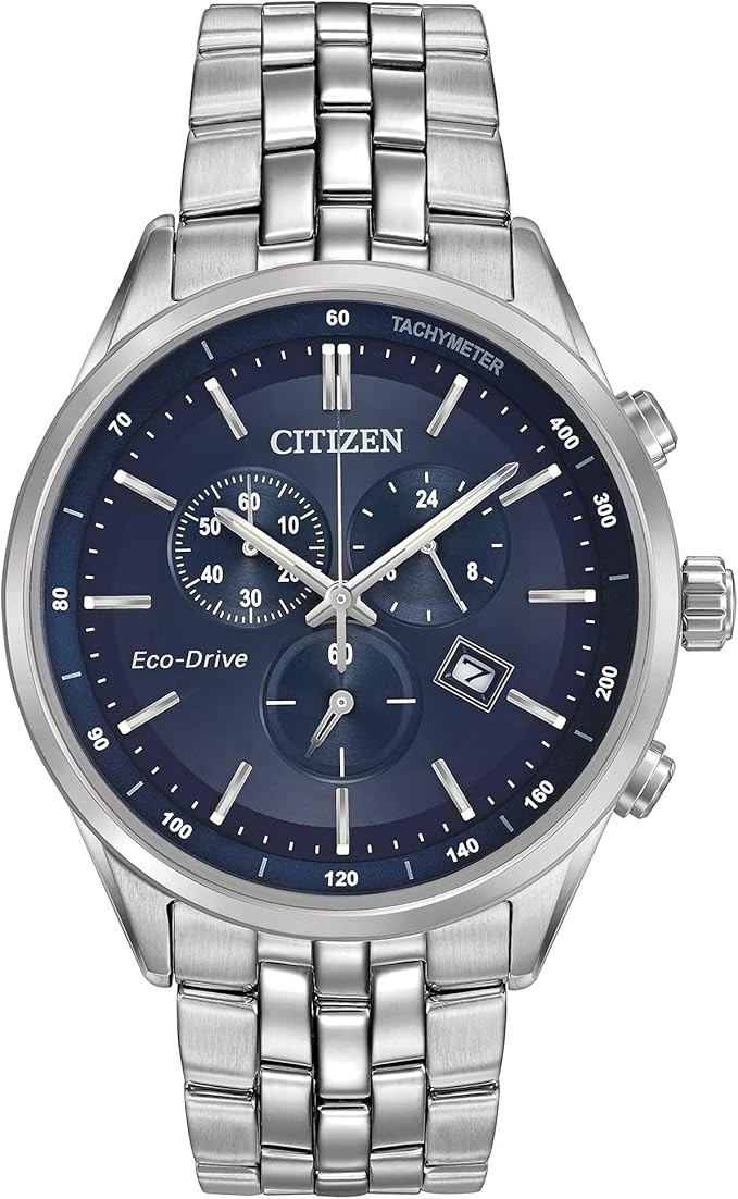 Citizen Men's Classic Corso Eco-Drive Watch, Chronograph, 12/24 Hour Time, Date, Sapphire Crystal | Amazon (US)