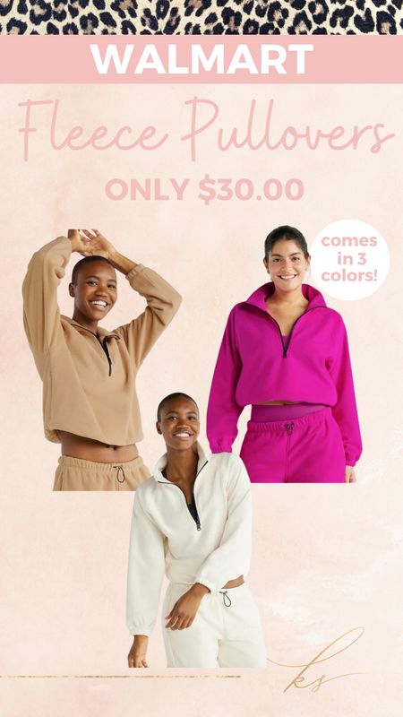 Cozy fleece pullovers at Walmart for only $30! Comes in three colors! 

#LTKstyletip #LTKfindsunder50