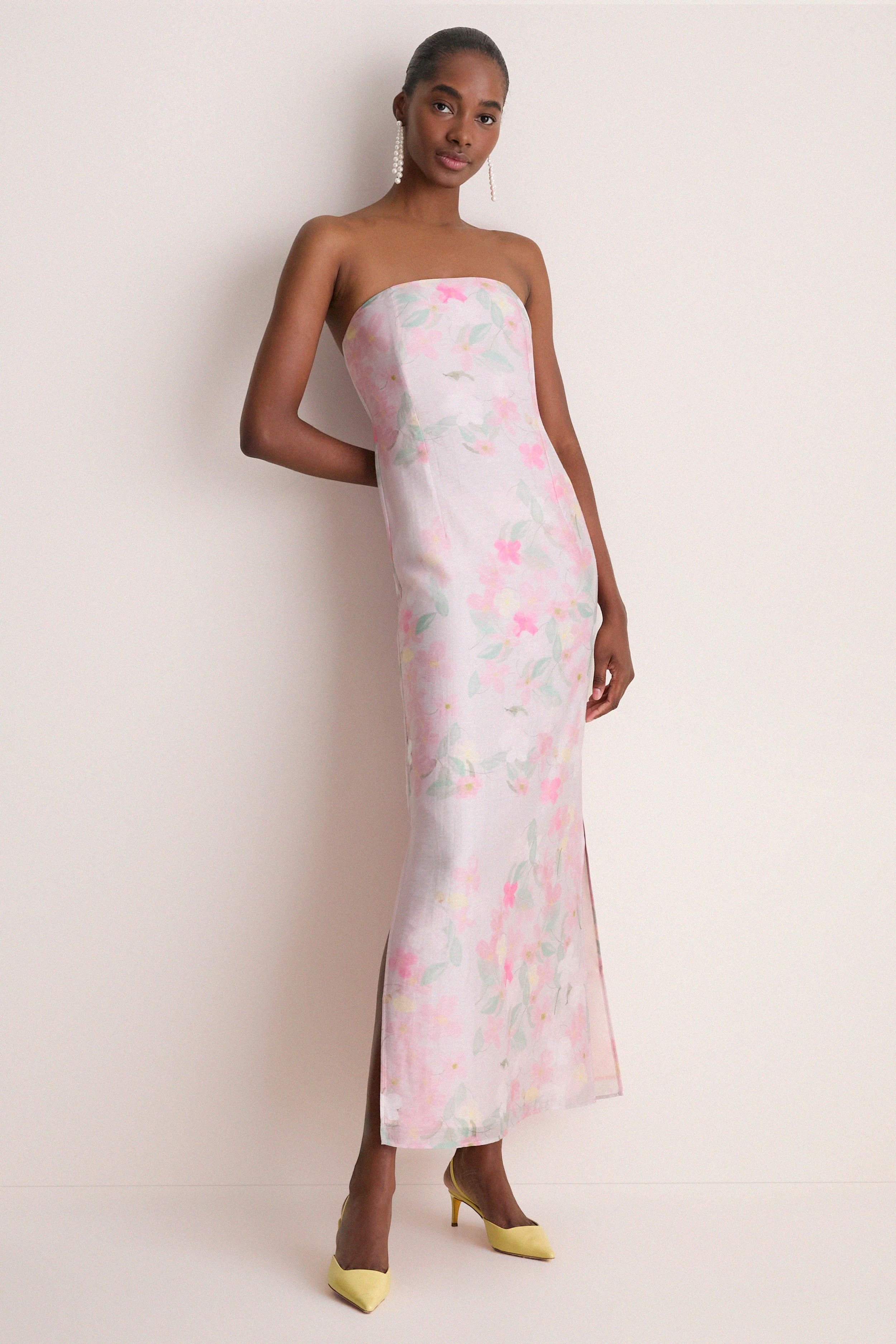 Pink Clematis Montana Elora Dress | Tuckernuck (US)