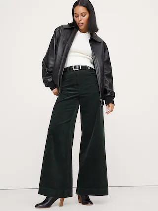 Ultra-High Rise Wide-Leg Corduroy Pant | Banana Republic (US)