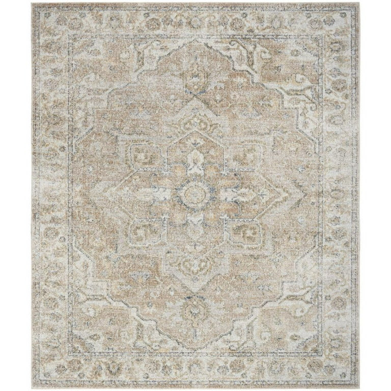 Nourison Astra Machine Washable Persian Beige 7'10" x 10' Area Rug (8x10) - Walmart.com | Walmart (US)