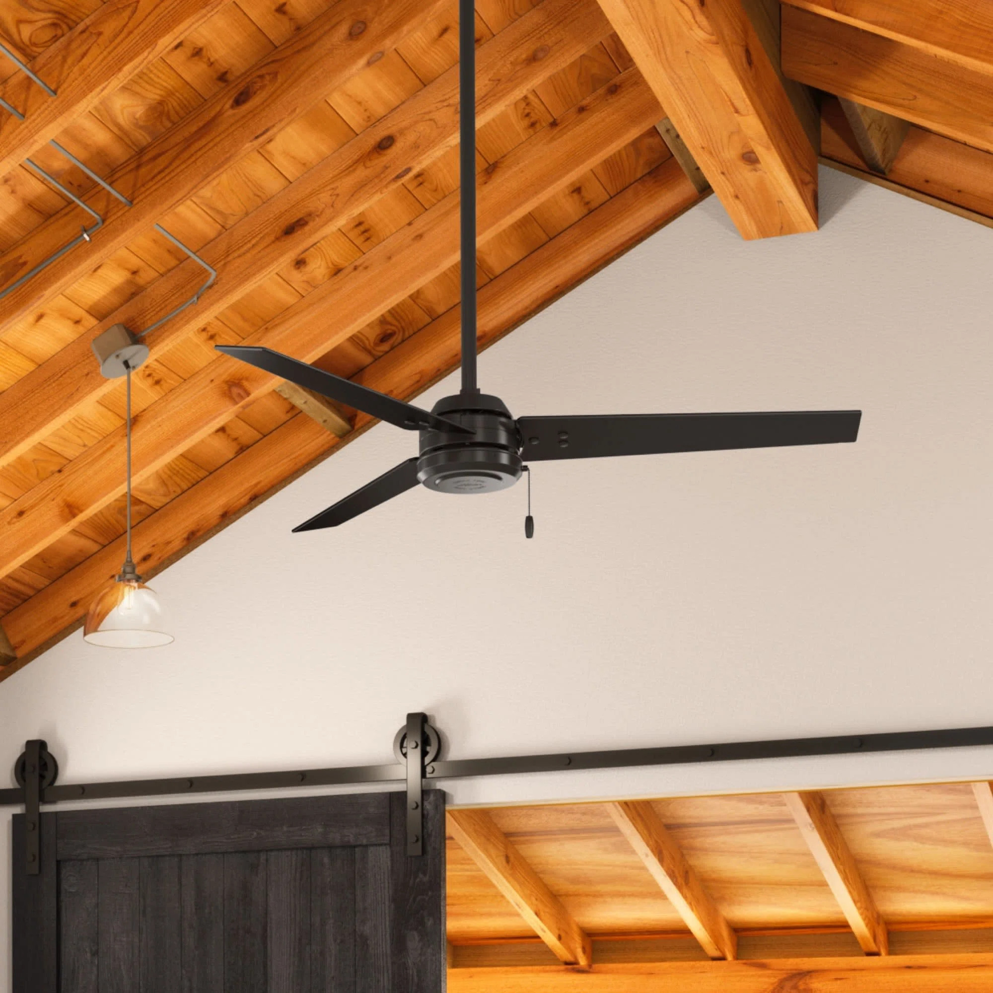 52" Cassius 3 - Blade Outdoor Standard Ceiling Fan with Pull Chain | Wayfair North America