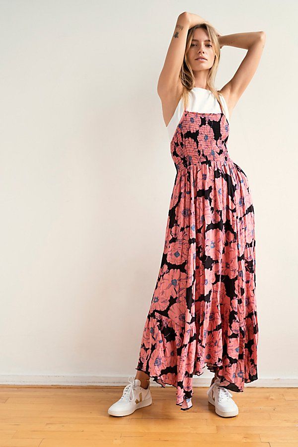 Heatwave Printed Maxi Slip by Intimately at Free People, Black Combo, L | Free People (Global - UK&FR Excluded)