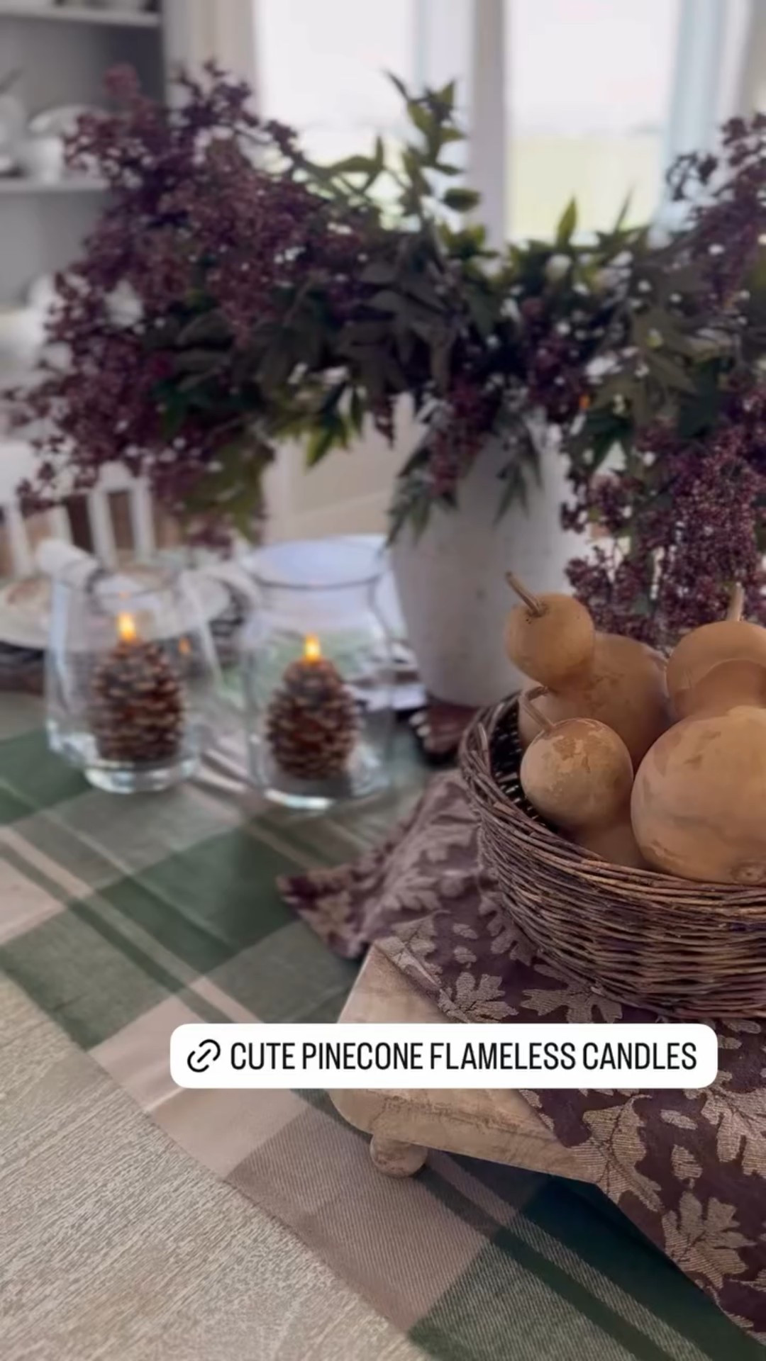 Loving these cute little flameless pinecone candles for Fall and Thanksgiving, even holiday decor! The edges are touched with gold and they just take a couple of triple A batteries (option for a timer). 

#LTKSaleAlert #LTKStyleTip #LTKHome