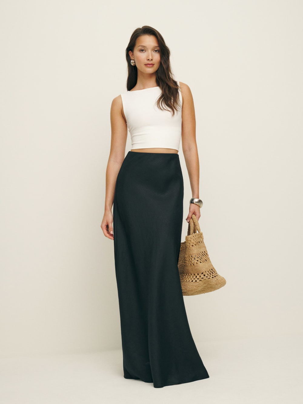 Bella Linen Skirt | Reformation (Global)