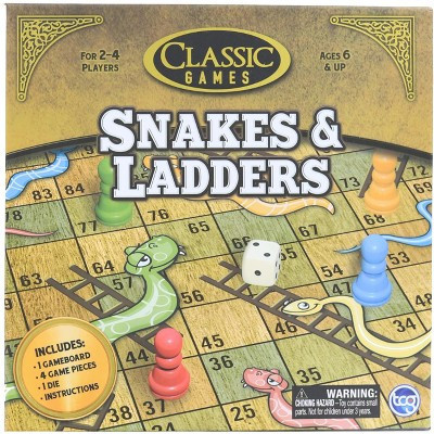The Canadian Group Classic Games Wood Snakes & Ladders Set | Target