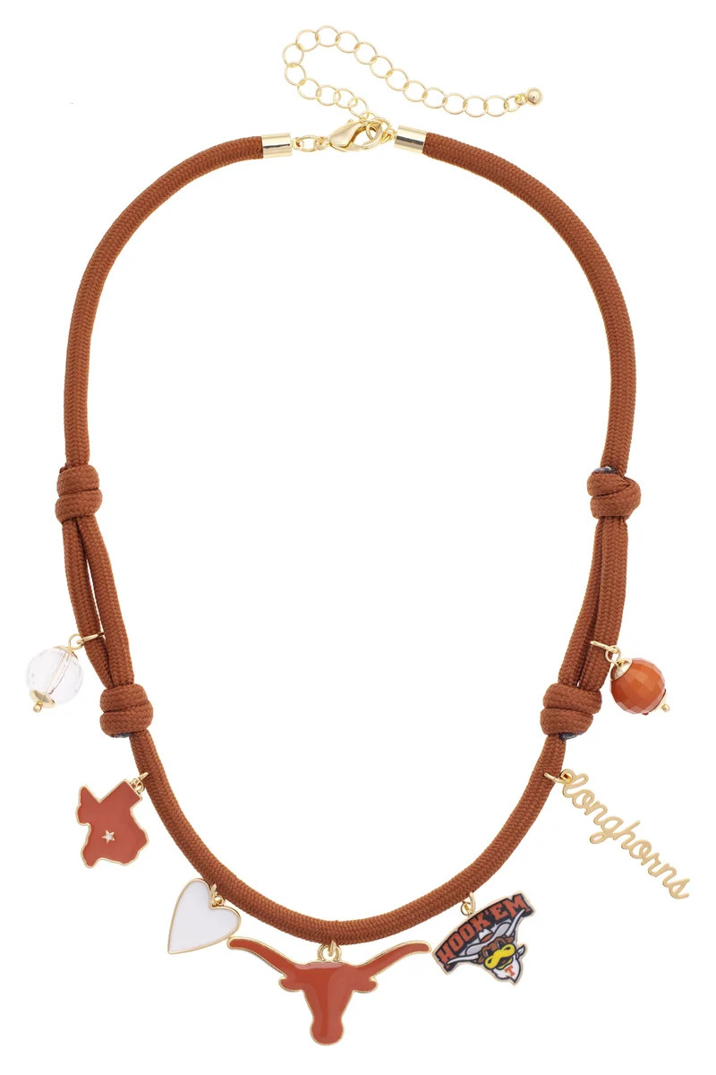 Texas Longhorns Paracord Multi Charm Necklace | CANVAS