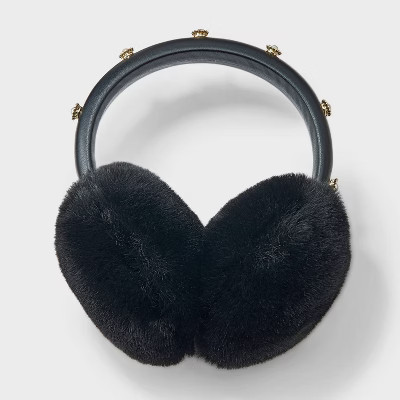 Embellished Headband Earmuff - A New Day™ Black | Target