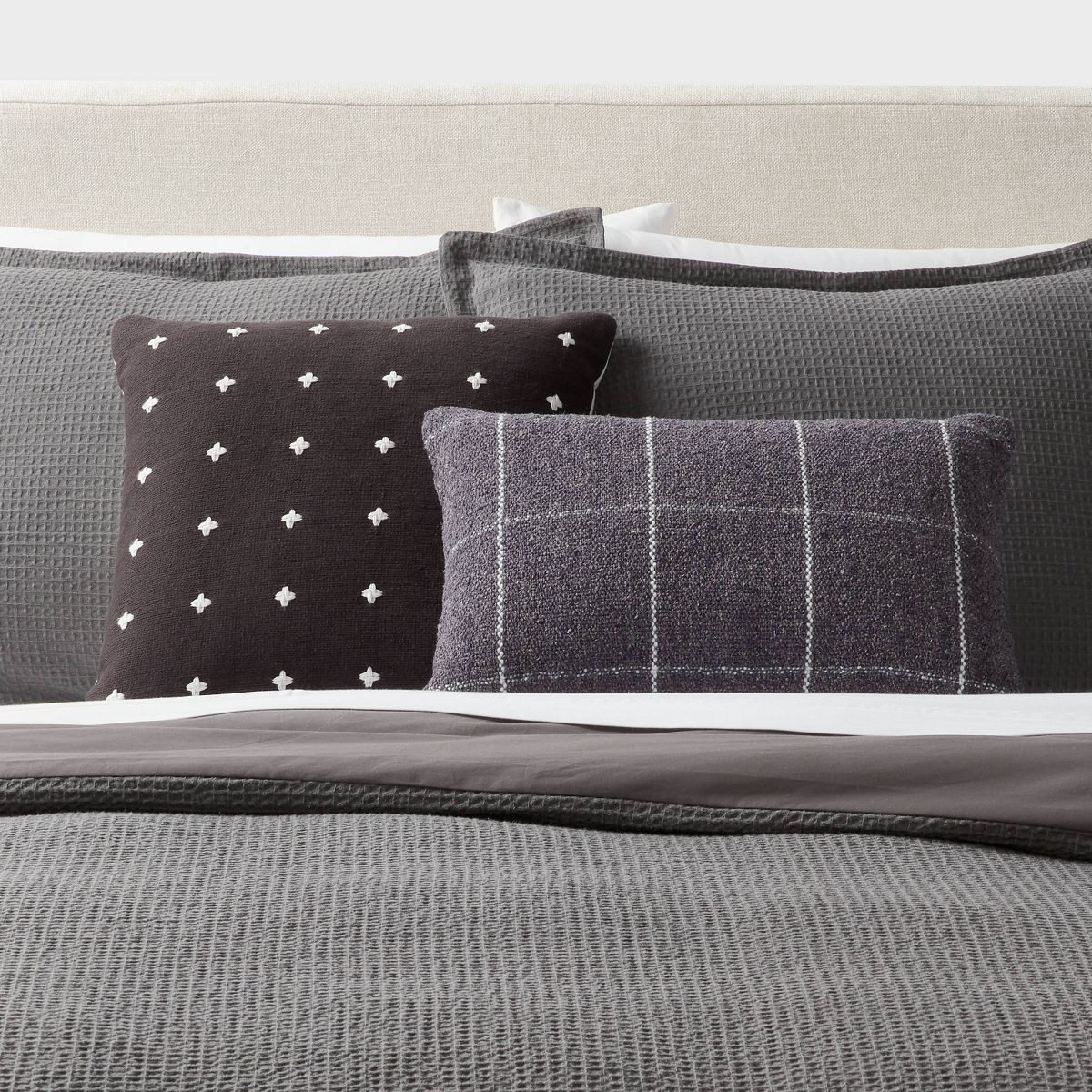 Windowpane Woven Decorative Pillow Oblong - Threshold™ | Target