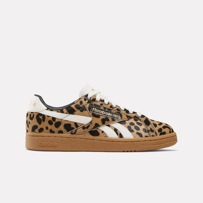 Reebok Women's Club C Grounds UK Shoes Size 5.5 Cheetah/Cheetah/Chalk | Target