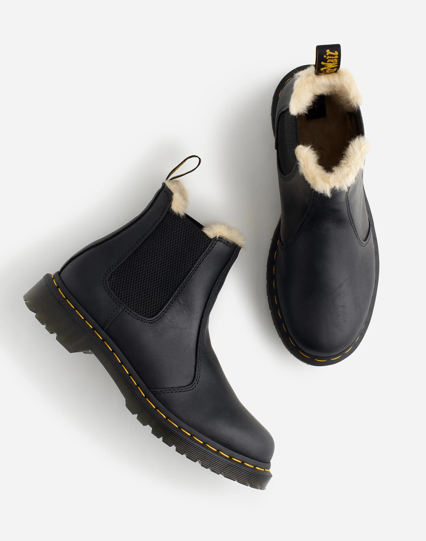 Dr. Martens® 2976 Lenore Faux Fur-Lined Chelsea Boots | Madewell