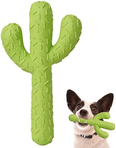 MewaJump Dog Chew Toys, Durable Rubber Dog Toys for Aggressive Chewers, Cactus Tough Toys for Tra... | Amazon (US)