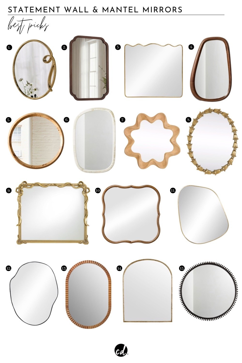Statement Wall & Mantel Mirrors: Best Picks

#LTKhome