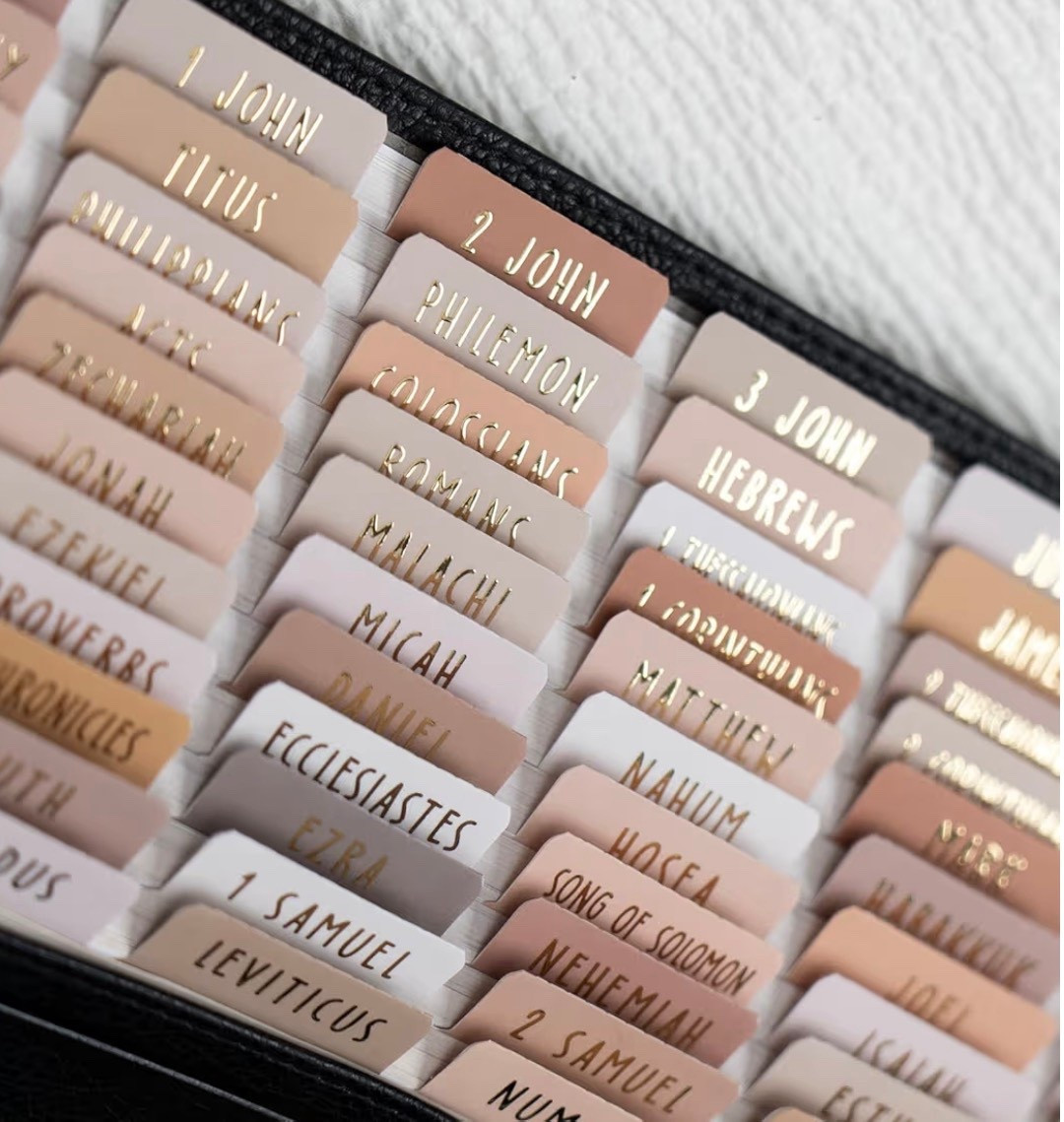 Bible tabs in markdown for those of you who got a new Bible this Christmas - or just want to add these to your current one 🥰

#bible #biblestudy #christian #bibletools #christianity 

#LTKSaleAlert #LTKFindsUnder50