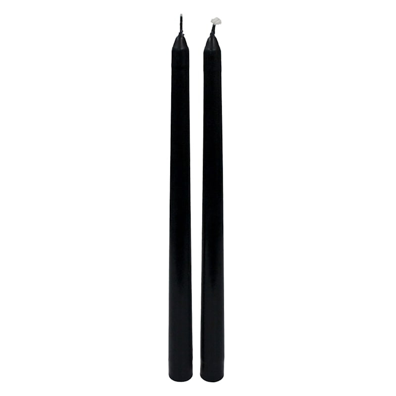 2-Pack Black Bleeding Halloween Taper Candles, 10.1" | At Home