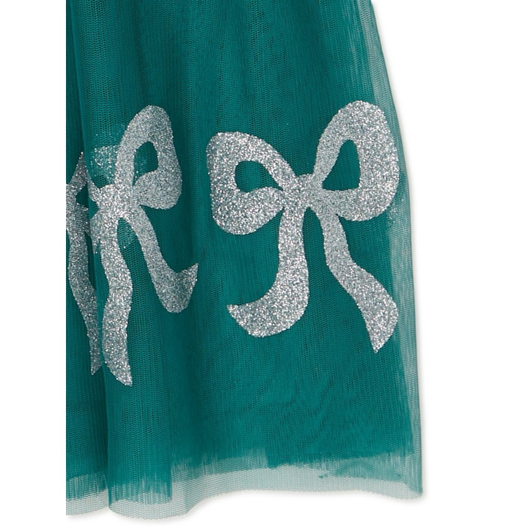 Wonder Nation Girls Ribbon Long Sleeve Tutu Dress, Sizes 4-18 & Plus - Walmart.com | Walmart (US)