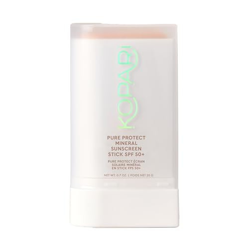 Kopari PURE PROTECT 100% Mineral Sunscreen Stick SPF 50+ Clear Zinc Oxide Face and Body Sunscreen with Hydrating Argan Oil, Shea Butter, Sheer Finish, Ultra-Portable, for Easy Reapplication | Amazon (US)