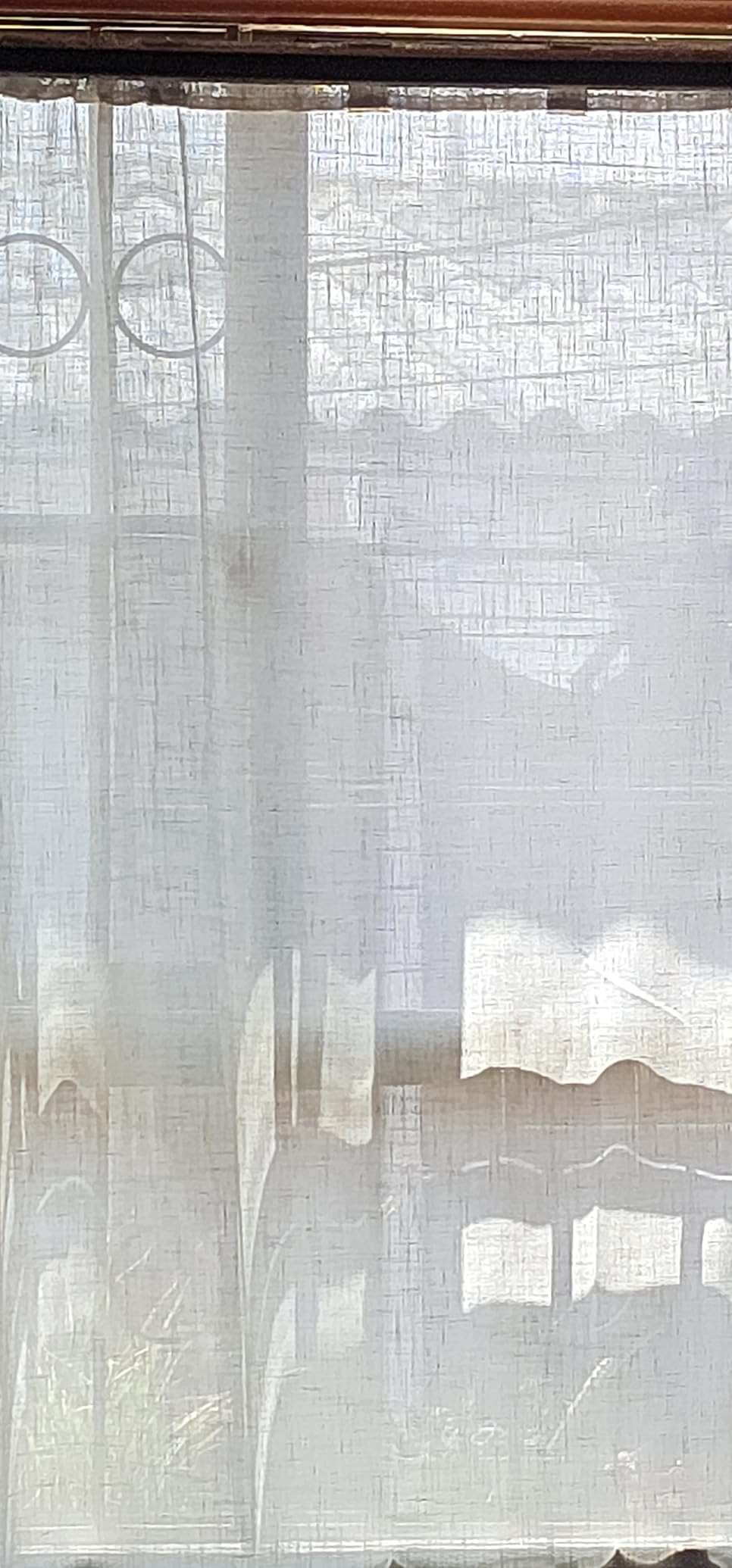 MYSKY HOME Linen Curtains for Living Room, Natural Semi Sheer Curtains & Drapes 84 inches Length ... | Amazon (US)