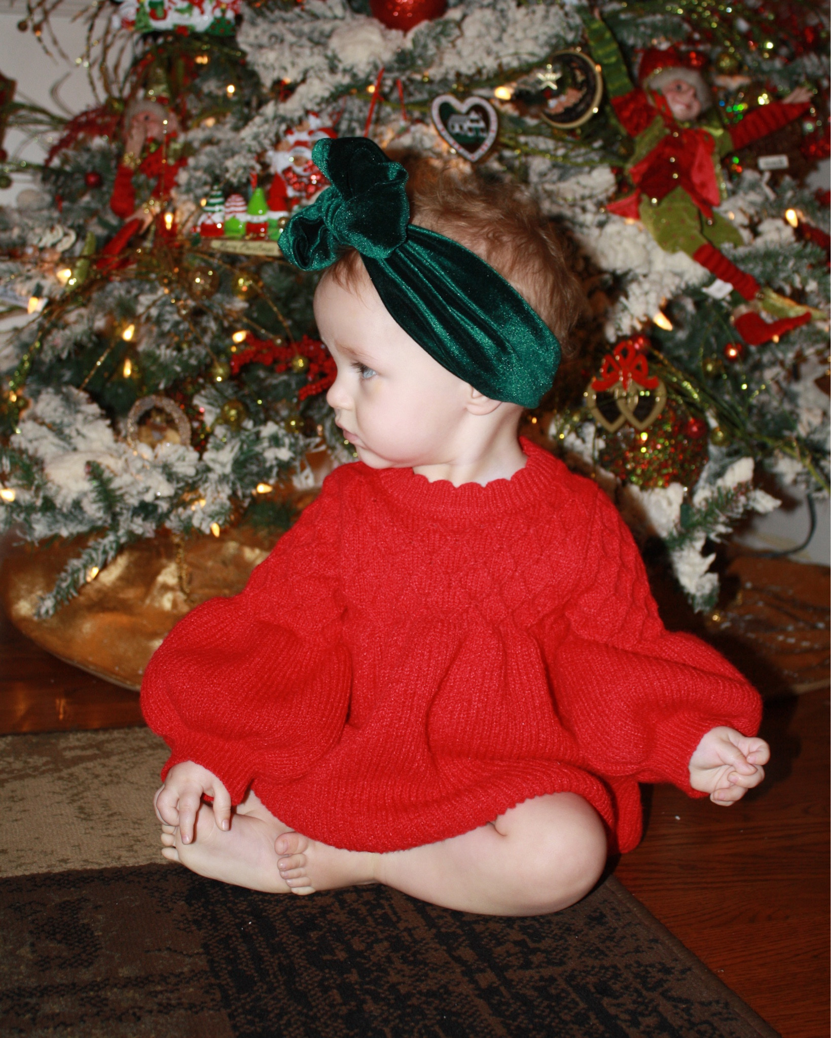 baby girl holiday fashion❤️ the most adorable sweater dress ever  
bow is milkyknotsco

#LTKBaby #LTKSeasonal #LTKHoliday