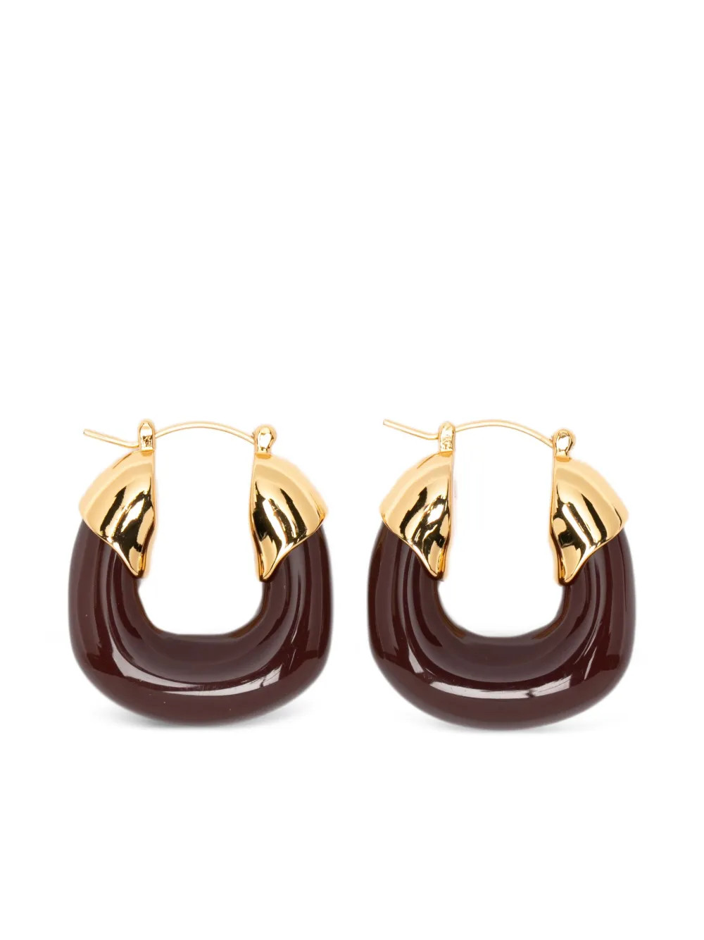 Lizzie Fortunato mini organic hoops earrings - Gold | Farfetch Global