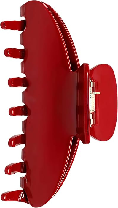 Durable Acetate Hair Clips - 4-Inch Cherry Red Claw Clips for Fine and Thick Hair (Red) | Amazon (US)