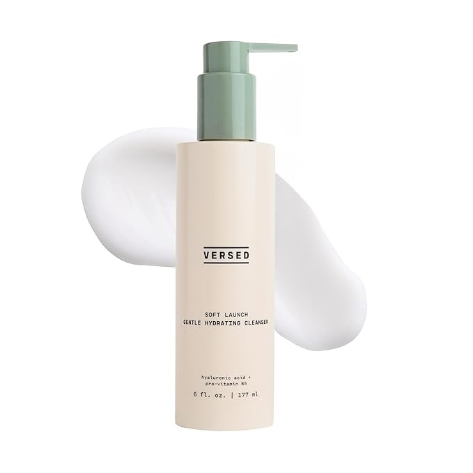 Versed Gentle Hydrating Facial Cleanser - Cream Face Cleanser with Hyaluronic Acid & Aloe Leaf Ju... | Amazon (US)