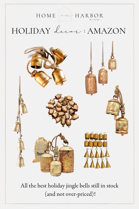 Holiday brass/gold jingle bells—all in stock on Amazon! 

#LTKhome #LTKSeasonal #LTKHoliday