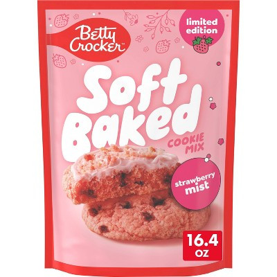 Betty Crocker Strawberry Mist Soft Baked Cookie Mix - 16.4oz | Target