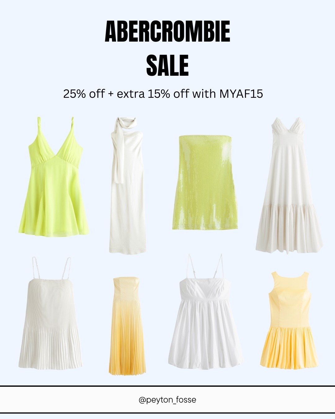 Spring Abercrombie sale dresses!25% off plus 15% off with MYAF15

#LTKSaleAlert