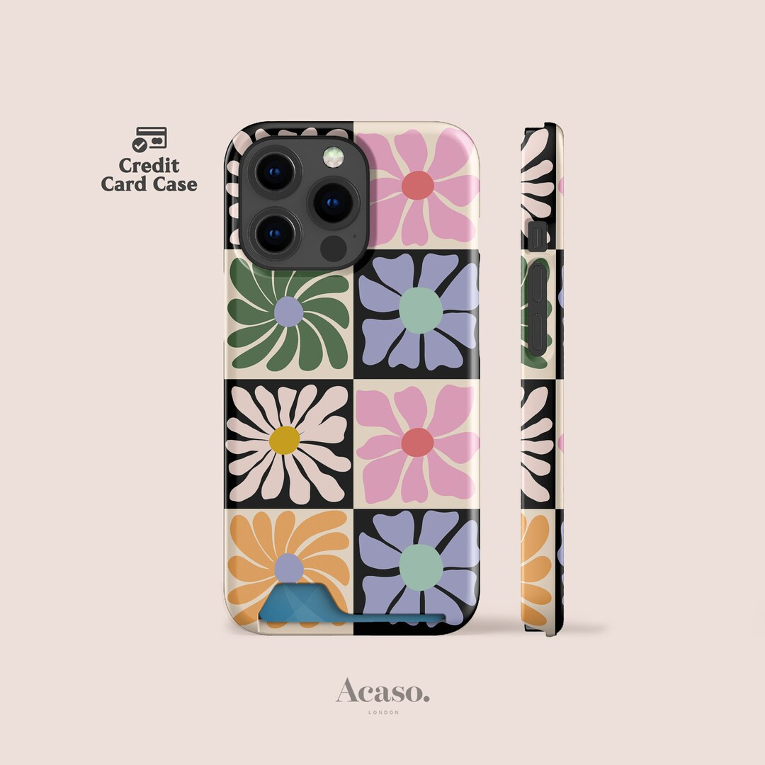 SUMMER FLOWERS Slim Card Case | iPhone 15 Case, iPhone 14 Case, iPhone 13 Pro Case, iPhone 12 Cas... | Etsy (US)