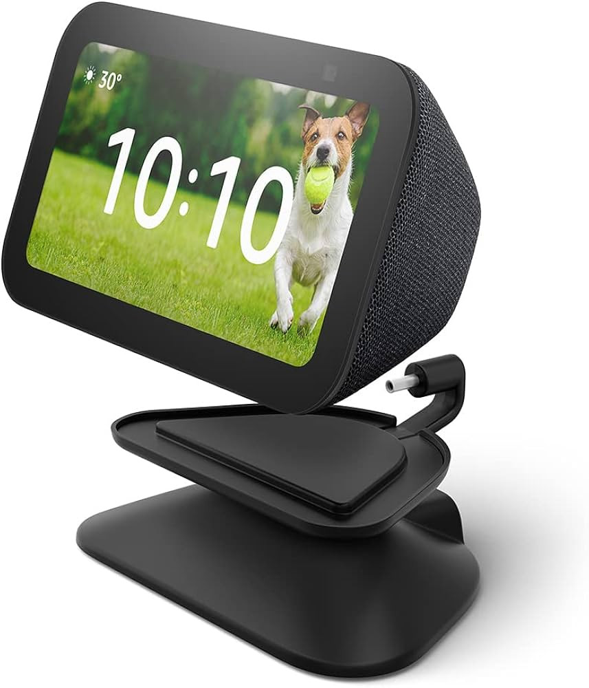 Echo Show 5 (3rd Gen) Adjustable Stand with USB-C Charging Port | Charcoal | Amazon (US)