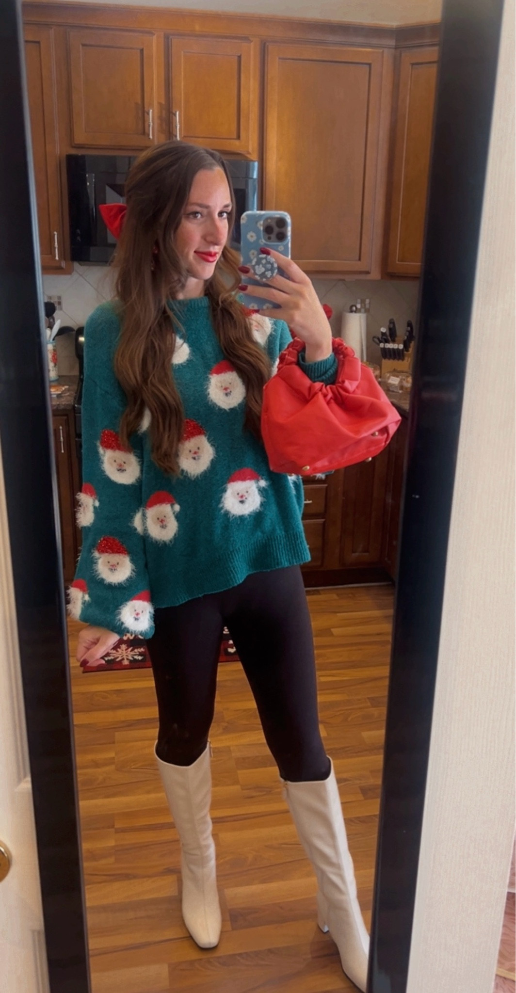 Another adorable Christmas sweater to style your Bumpsuit with for the holiday season 🎅🏻  use my coupon code to get 20% off the bumpsuit- JOANNA20 ♥️ 

#LTKStyleTip #LTKHoliday #LTKBump