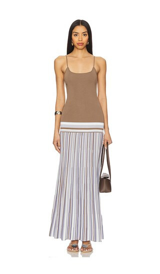 FAITHFULL THE BRAND Citara Maxi Dress in Brown. - size M | Revolve Clothing (Global)