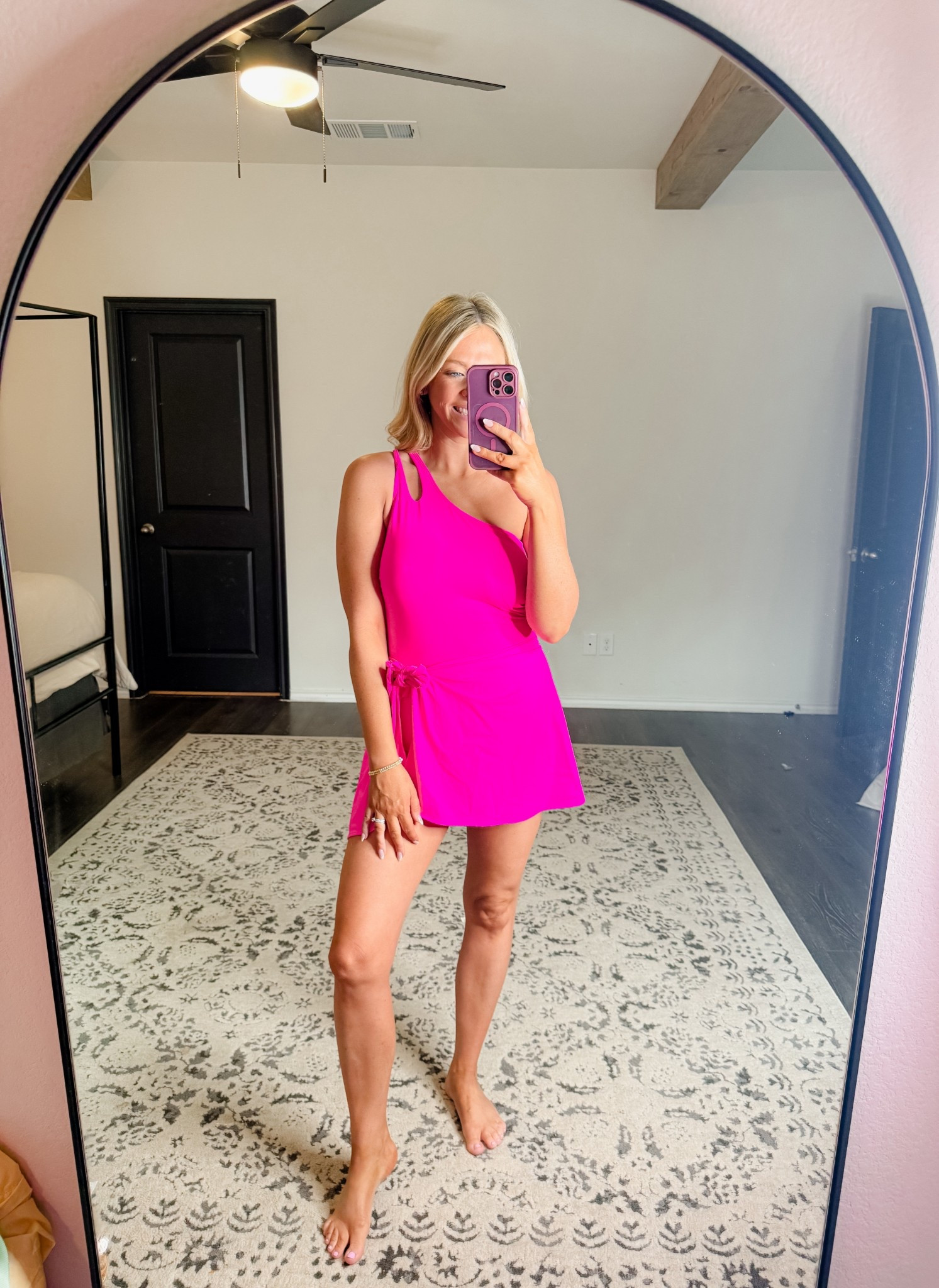 Swim dress from Amazon! So pretty, wearing a size M 🩷

#LTKmomlife #LTKSwim