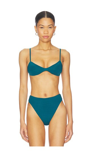 Adjustable Monica Bikini Top in Harbor Blue | Revolve Clothing (Global)