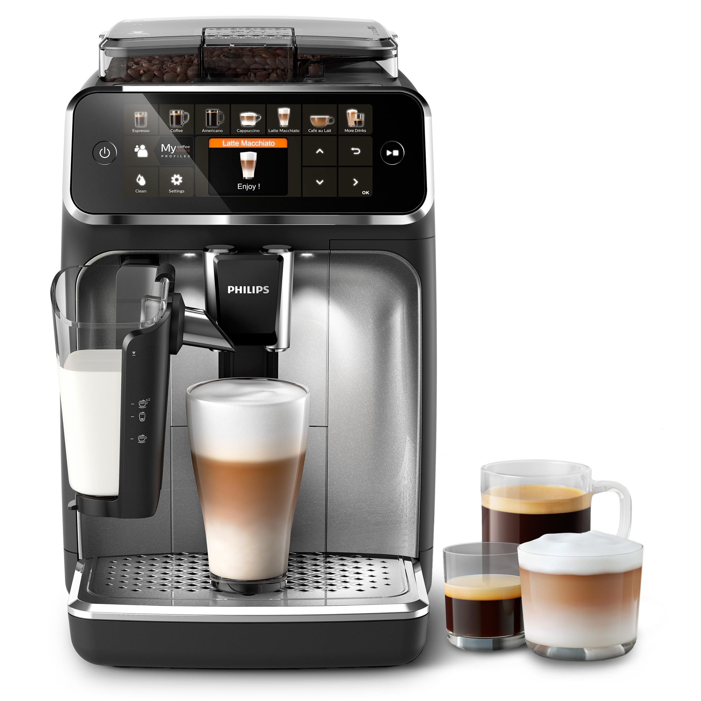 Philips 5400 Series Bean to Cup Coffee Machine – 12 Coffee Varieties, LatteGo Milk Frother, Fas... | Amazon (UK)