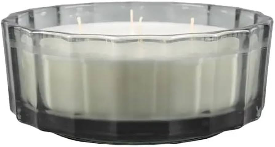 32 oz Dark Green Ribbed Glass Bowl Candle \u2013 Teakwood Forest | Amazon (US)