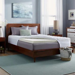 Slumber Solutions 3-inch Memory Foam and 1.5-inch Fiber Mattress Topper | Bed Bath & Beyond