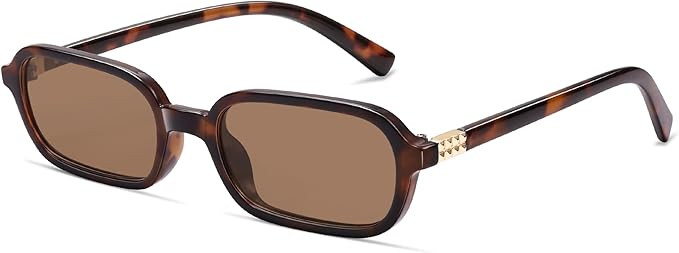 Retro Rectangular Sunglasses for Women Vintage Fashion Trendy Funny Small 90s Square Sunnies 2025... | Amazon (US)