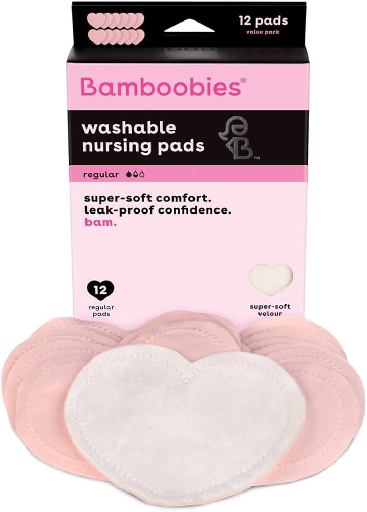 Bamboobies Women’s Nursing Pads, Reusable and Washable for Daily Use, Leak-Proof Pads for Breas... | Amazon (US)