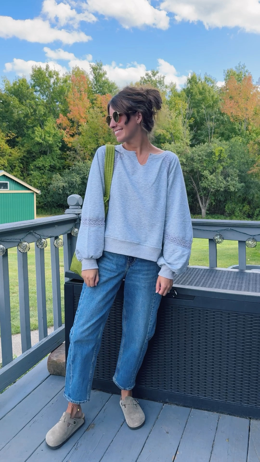Small on the sweatshirt, 0 petite in the jeans, true size in my Birkenstock Boston clogs

Linked my bag charms and jewelry too! 

#LTKPetite #LTKFindsUnder100 #LTKSeasonal
