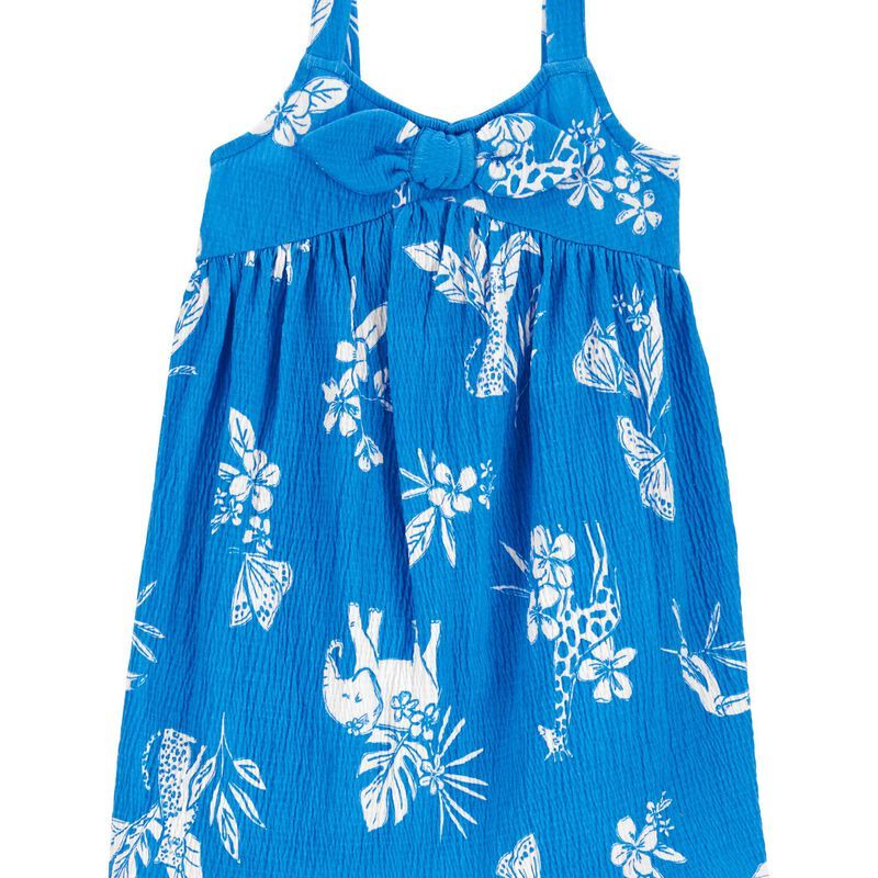 Tropical Crinkle Jersey Dress | Carter's