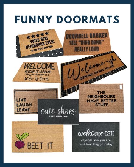 Shop our highly-rated funny doormat picks! These are such a fun way to greet guests and spruce up your doorway  

#LTKFindsUnder50 #LTKHome #LTKOver40