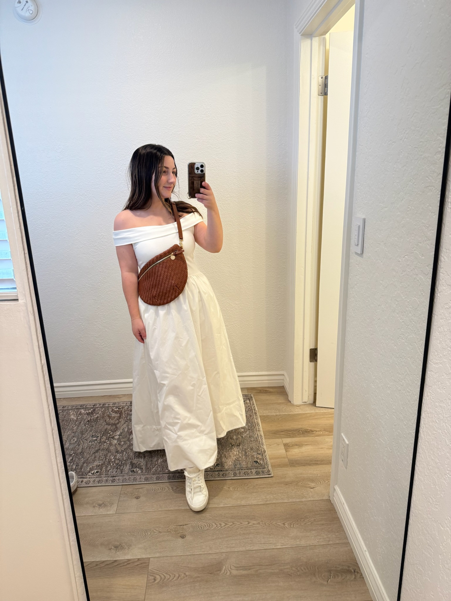 Petite off-shoulder midi dress! 

Dress Size s petite 
Comfortable flats! 

I'm 5'0 145 lbs 

Vacation outfit, spring outfit

#LTKPetite #LTKSeasonal #LTKStyleTip