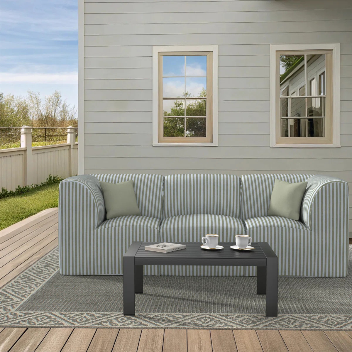 Fleener 96" Sunbrella® Outdoor Sofa | Wayfair North America