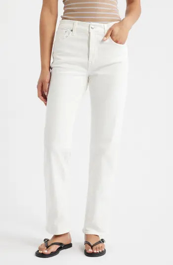 The Longline Straight Leg Jeans | Nordstrom