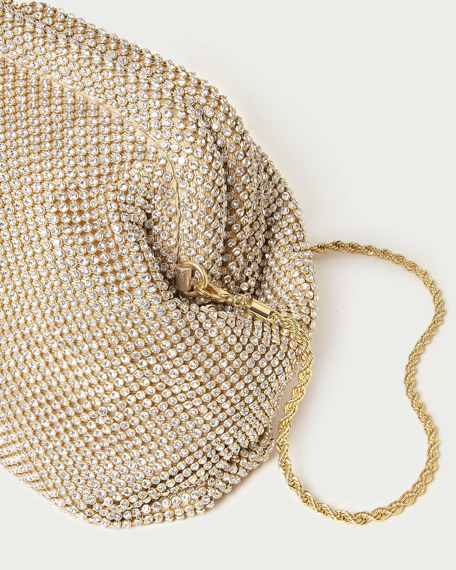 Doreen Gold Diamanté Frame Pouch | Loeffler Randall