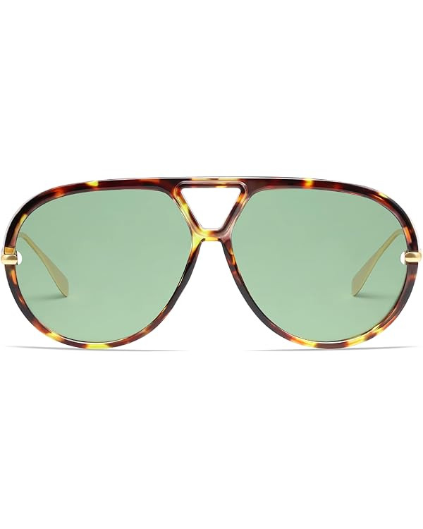 VANLINKER Oversized Trendy Polarized Aviator Sunglasses for Women Men Retro Round Sunglasses Vint... | Amazon (US)